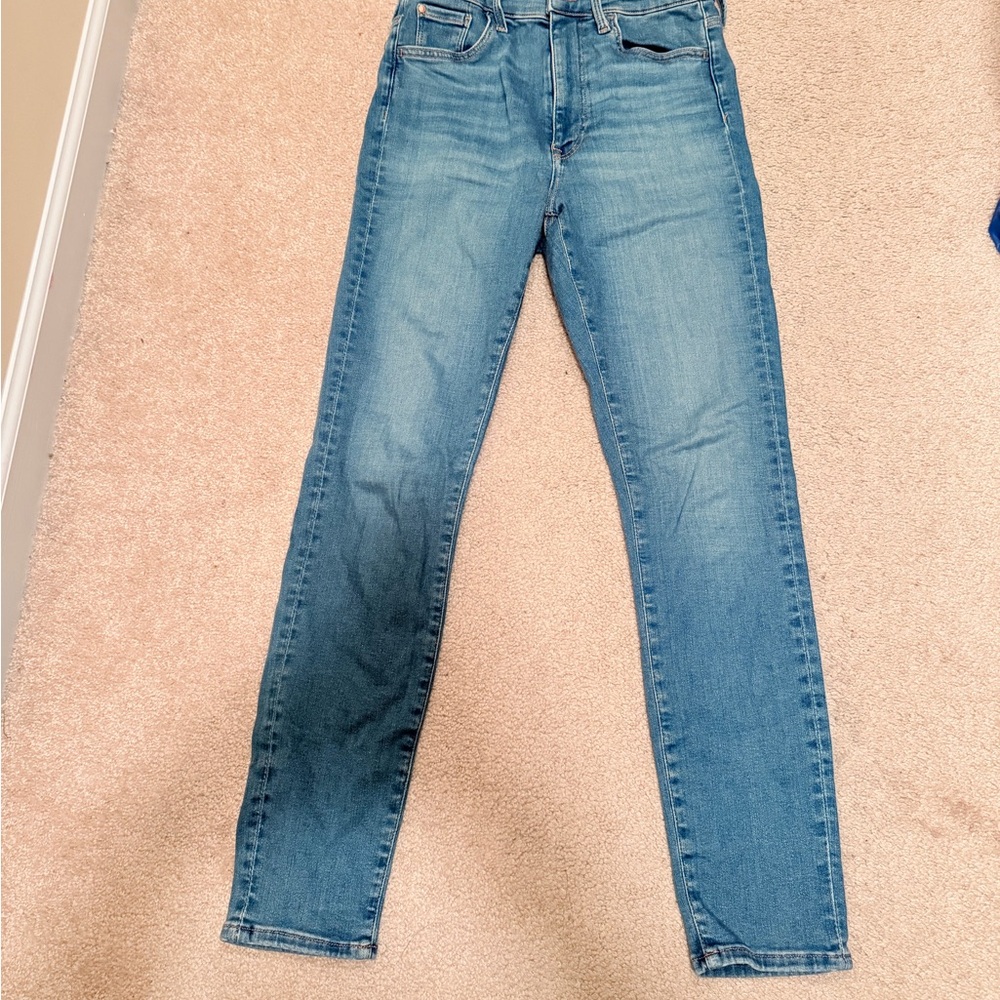 H&M Light Blue High Rise Denim Skinny Jeans Size M